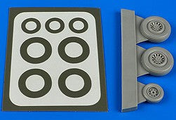 Aires 7319 1/72 Sea Vixen Wheels & Paint Masks