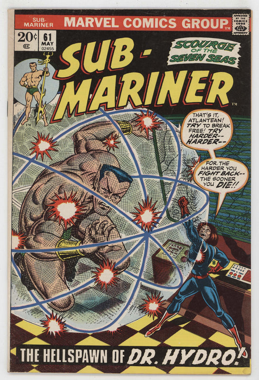 Sub-Mariner 61 Marvel 1973 VG FN Bill Everett Namor