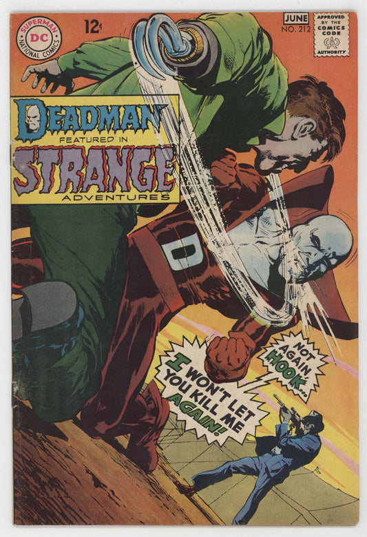 Strange Adventures 212 DC 1968 FN Neal Adams Deadman Hook