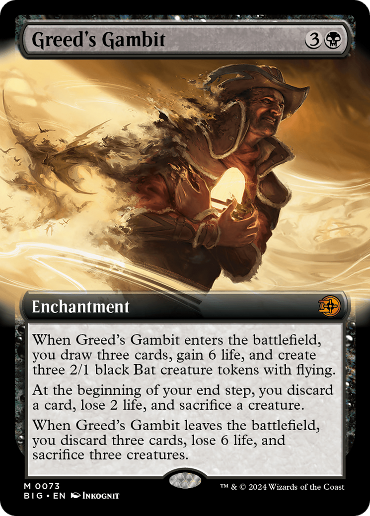 Greed's Gambit (BIG-073) - The Big Score: (Extended Art)