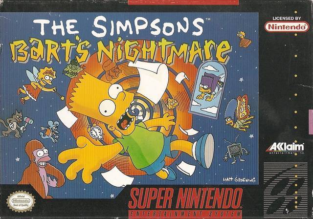 The Simpsons Bart's Nightmare (Super Nintendo)