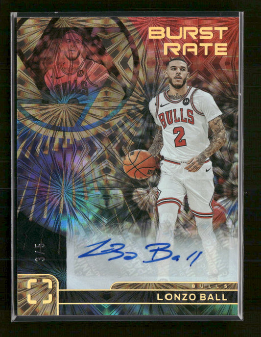 Panini Photogenic Gold Fireworks #/5 Burst Rate Lonzo Ball #BRS-LON
