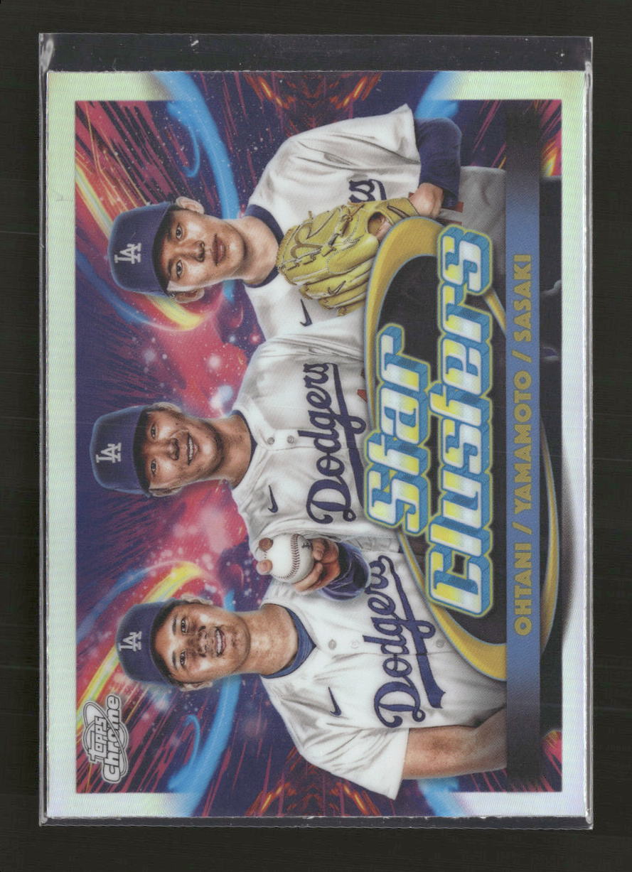 2025 Topps Star Clusters Shohei Ohtani-Roki Sasaki-Yoshinobu Yamamoto #TSC-1