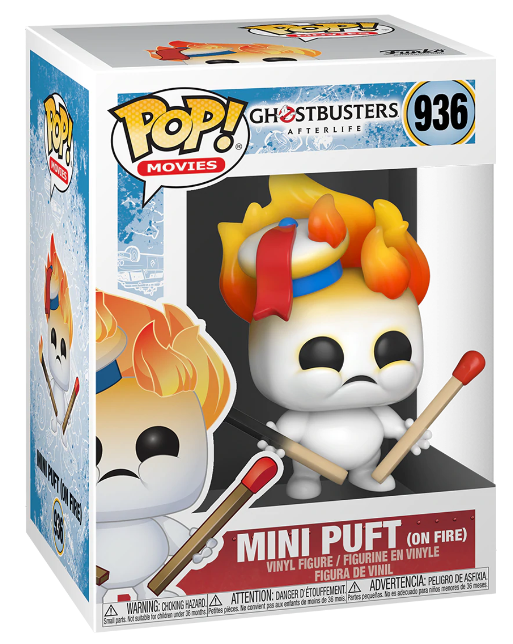 POP! Movies: 936 Ghostbusters Afterlife, Mini Puft (On Fire)