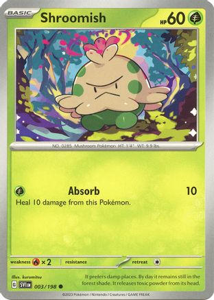 Shroomish 003/198 - SV01 Scarlet & Violet Base Set Reverse Holofoil