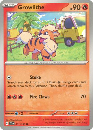 Growlithe 031/198 - SV01 Scarlet & Violet Base Set