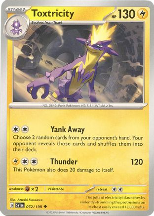 Toxtricity 072/198 - SV01 Scarlet & Violet Base Set