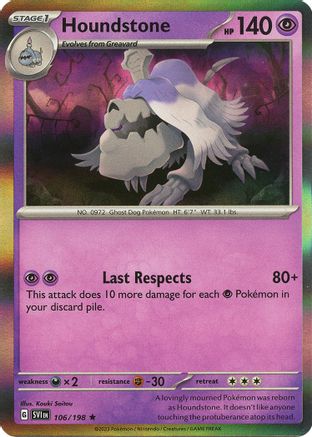 Houndstone 106/198 - SV01 Scarlet & Violet Base Set Holofoil