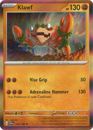 Klawf 122/198 - SV01 Scarlet & Violet Base Set Holofoil - Golden Apple Comics