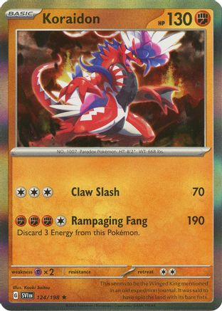 Koraidon 124/198 - SV01 Scarlet & Violet Base Set Holofoil