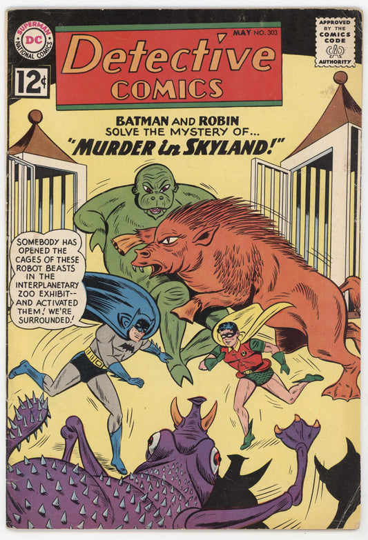 Batman Detective Comics 303 DC 1962 FN Sheldon Moldoff Robin Martian Manhunter