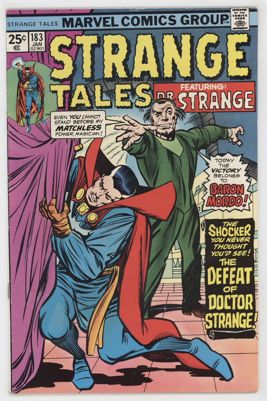 Strange Tales 183 Marvel 1976 FN VF Doctor Strange Baron Mordo 130 131