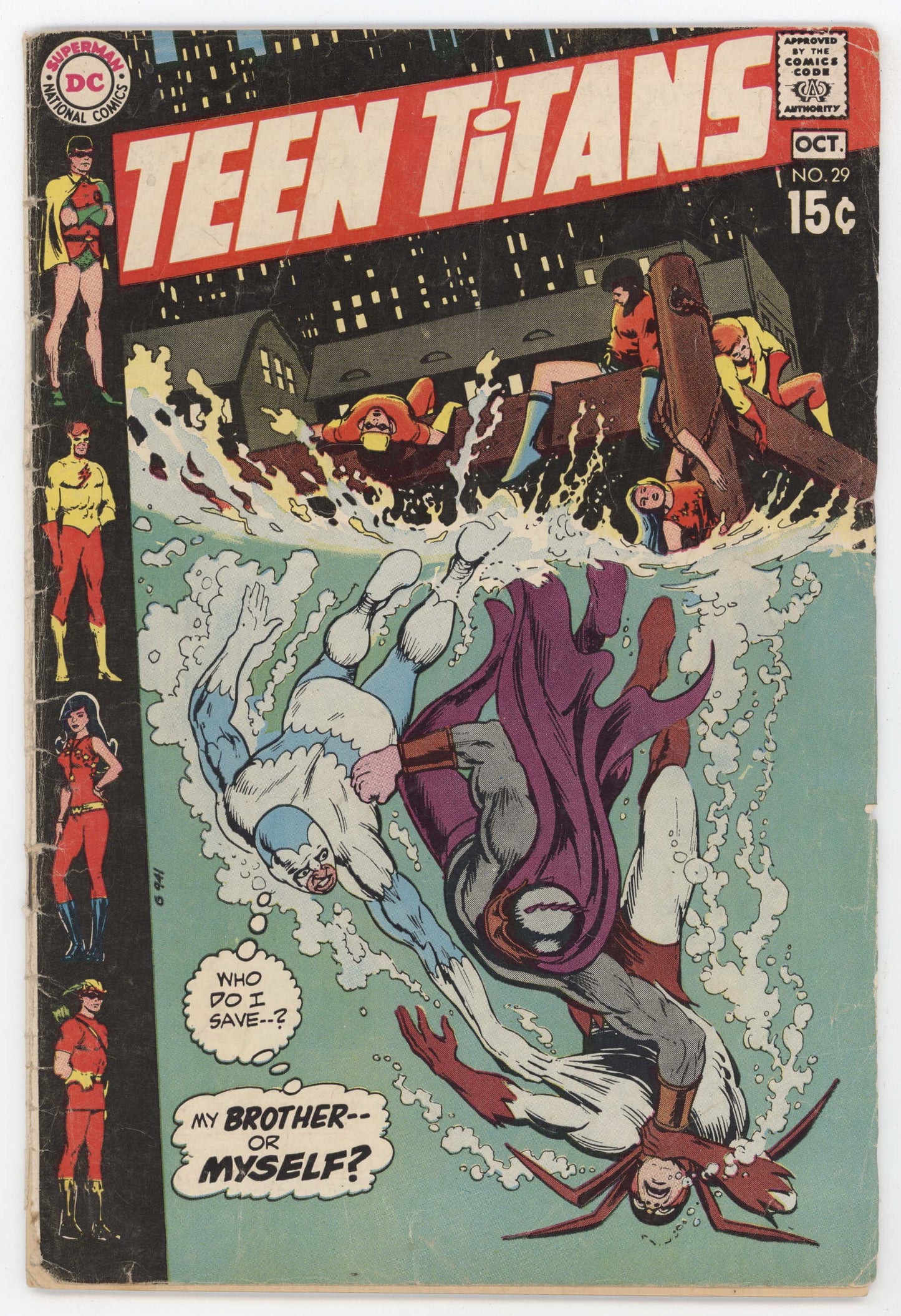 Teen Titans 29 DC 1970 VG Nick Cardy Kid Flash Wonder Girl Hawk Dove