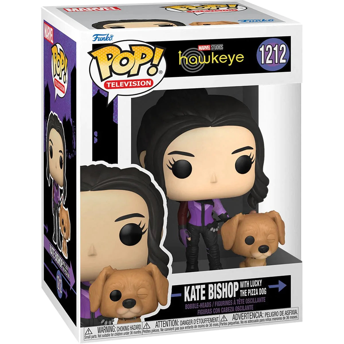 Funko Pop! Hawkeye Kate Bishop with Lucky the Pizza Dog