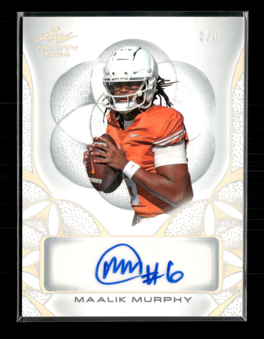 2024 Leaf Trinity - Autographs Silver Maalik Murphy #/3 Auto #BA-MM1 - Golden Apple Comics