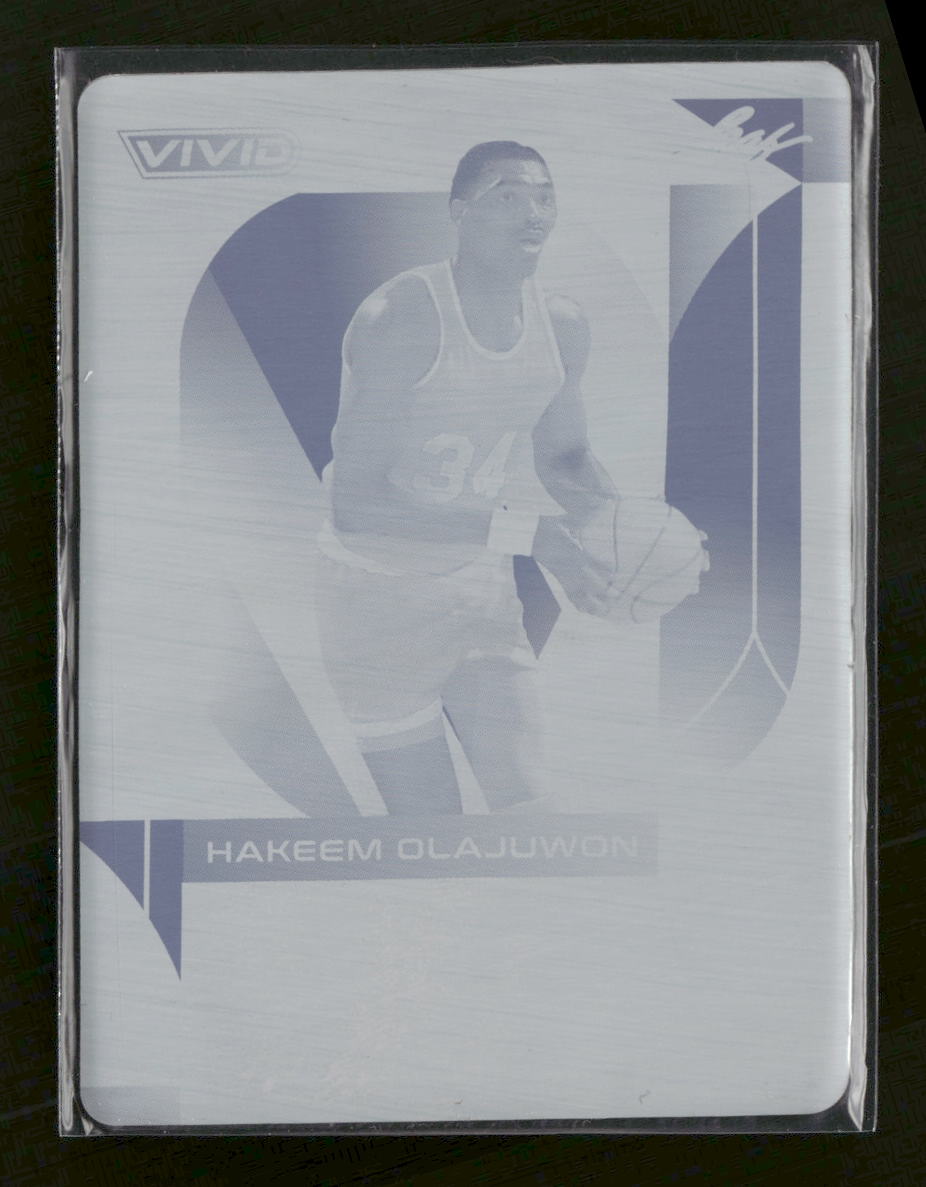 2012 Leaf Legends of Sport Printing Plates Magenta Hakeem Olajuwon #/1 #BA-HO1 - Golden Apple Comics