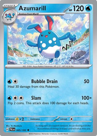 Azumarill 045/193 - SV02 Paldea Evolved Reverse Holofoil