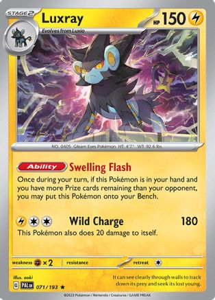 Luxray 071/193 - SV02 Paldea Evolved Holofoil