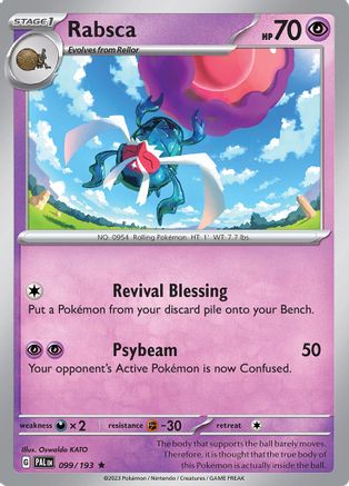 Rabsca 099/193 - SV02 Paldea Evolved Holofoil - Golden Apple Comics