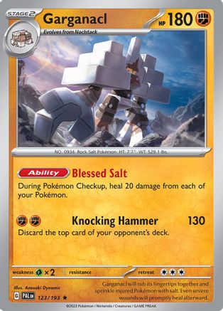 Garganacl 123/193 - SV02 Paldea Evolved Holofoil - Golden Apple Comics