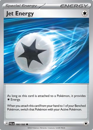 Jet Energy 190/193 - SV02 Paldea Evolved