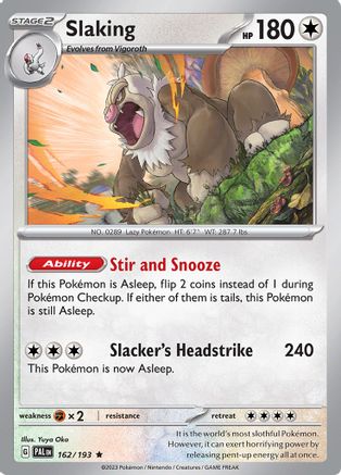 Slaking 162/193 - SV02 Paldea Evolved Holofoil - Golden Apple Comics