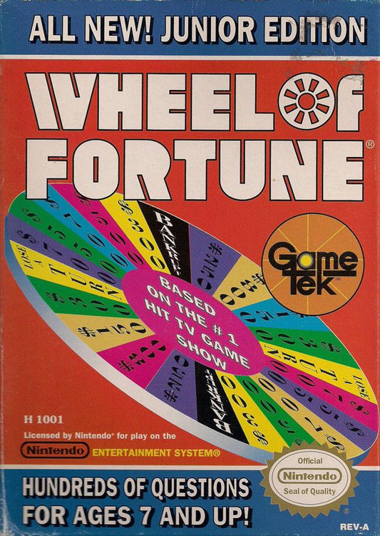 Wheel of Fortune: Junior Edition (Nintendo NES)