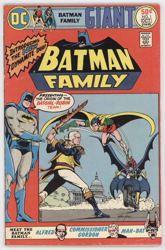Batman Family 1 DC 1975 FN VF Batgirl Robin Kiss Man-Bat Detective Comics 400