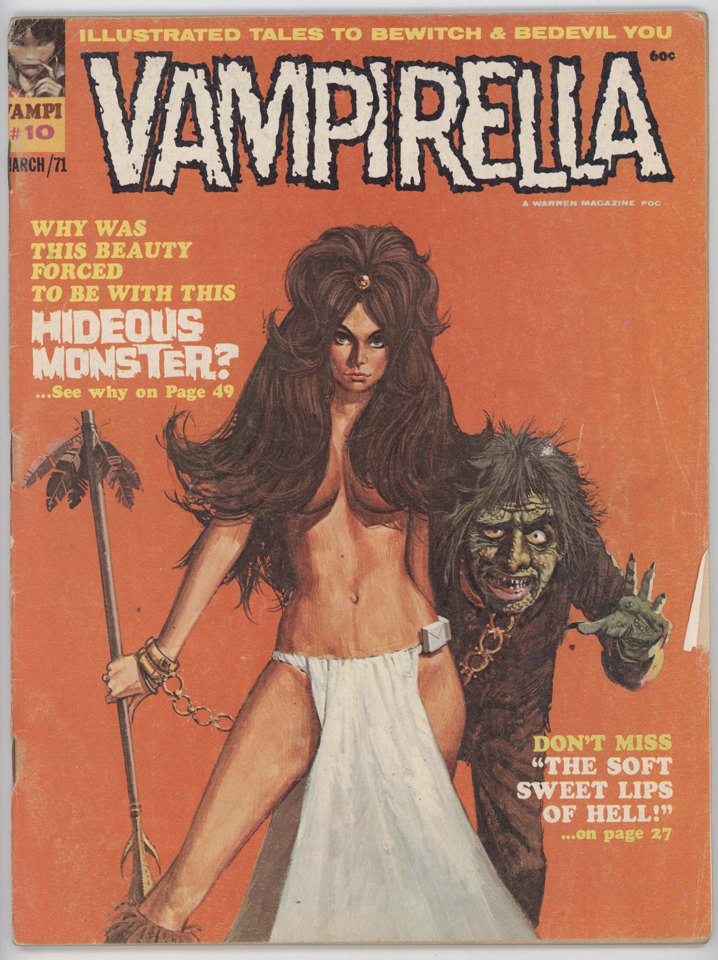 Vampirella 10 Warren 1971 VG Bill Hughes GGA Magazine