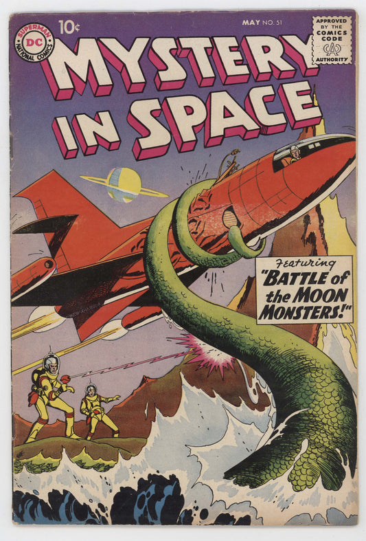 Mystery In Space 51 DC 1959 FN Gil Kane Moon Monster Alien Tentacle