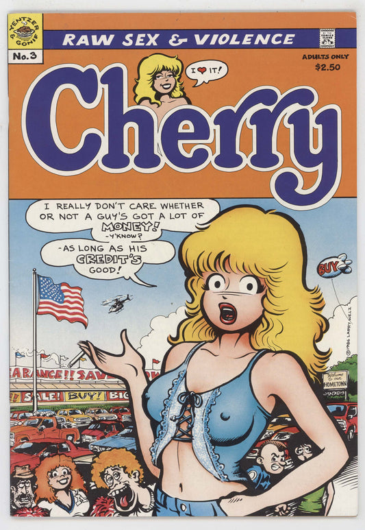 Cherry Poptart 3 Last Gasp 1986 VF 1st Print Larry Welz Statue Of Liberty GGA