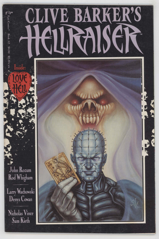 Hellraiser 12 Epic Marvel 1992 VF Clive Barker Pinhead