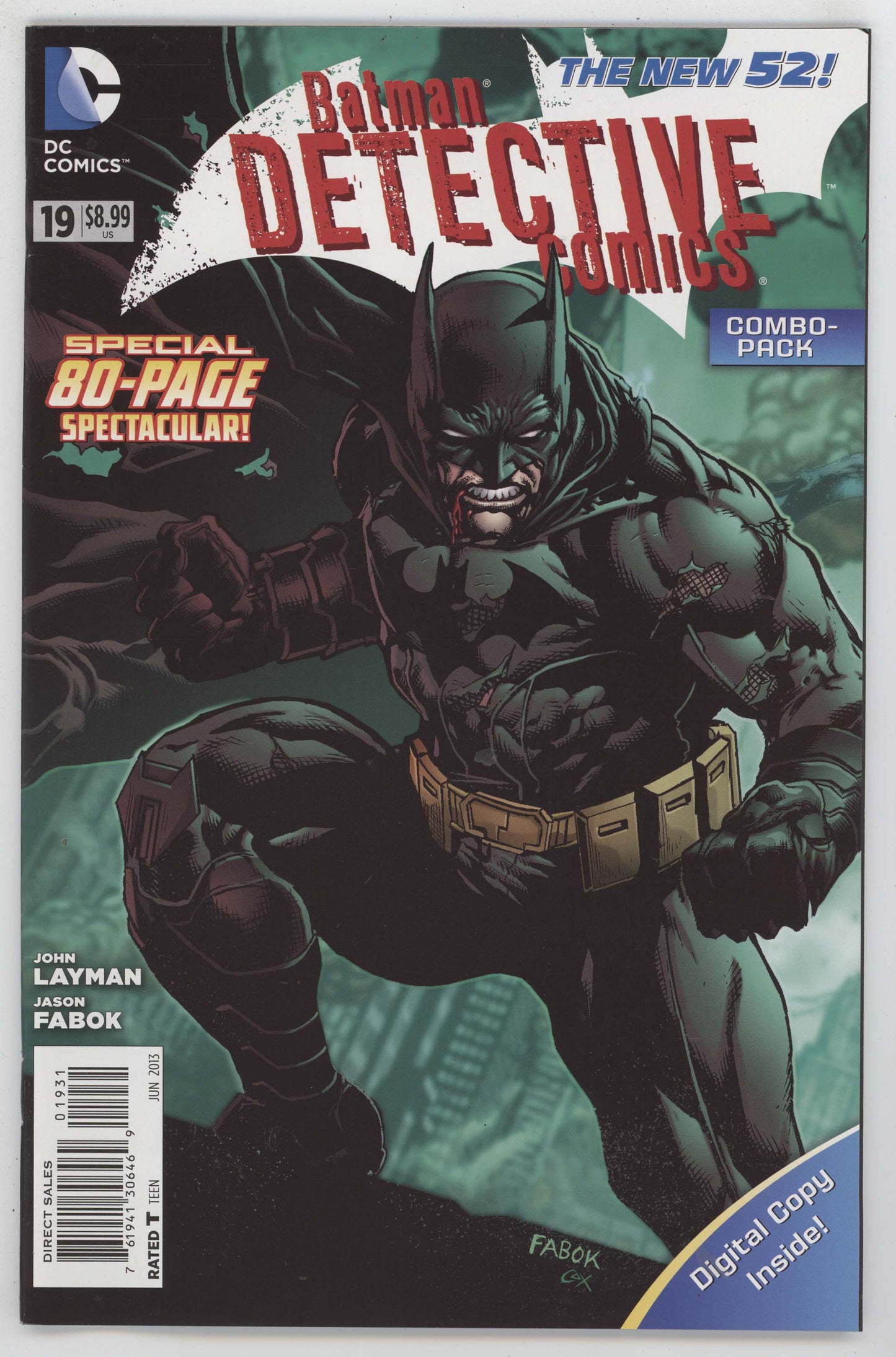 Batman Detective Comics 19 DC 2013 VF Jason Fabok Combo Pack Variant James Tynion