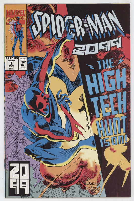 Spider-Man 2099 2 Marvel 1992 NM Rick Leonardi Peter David Origin