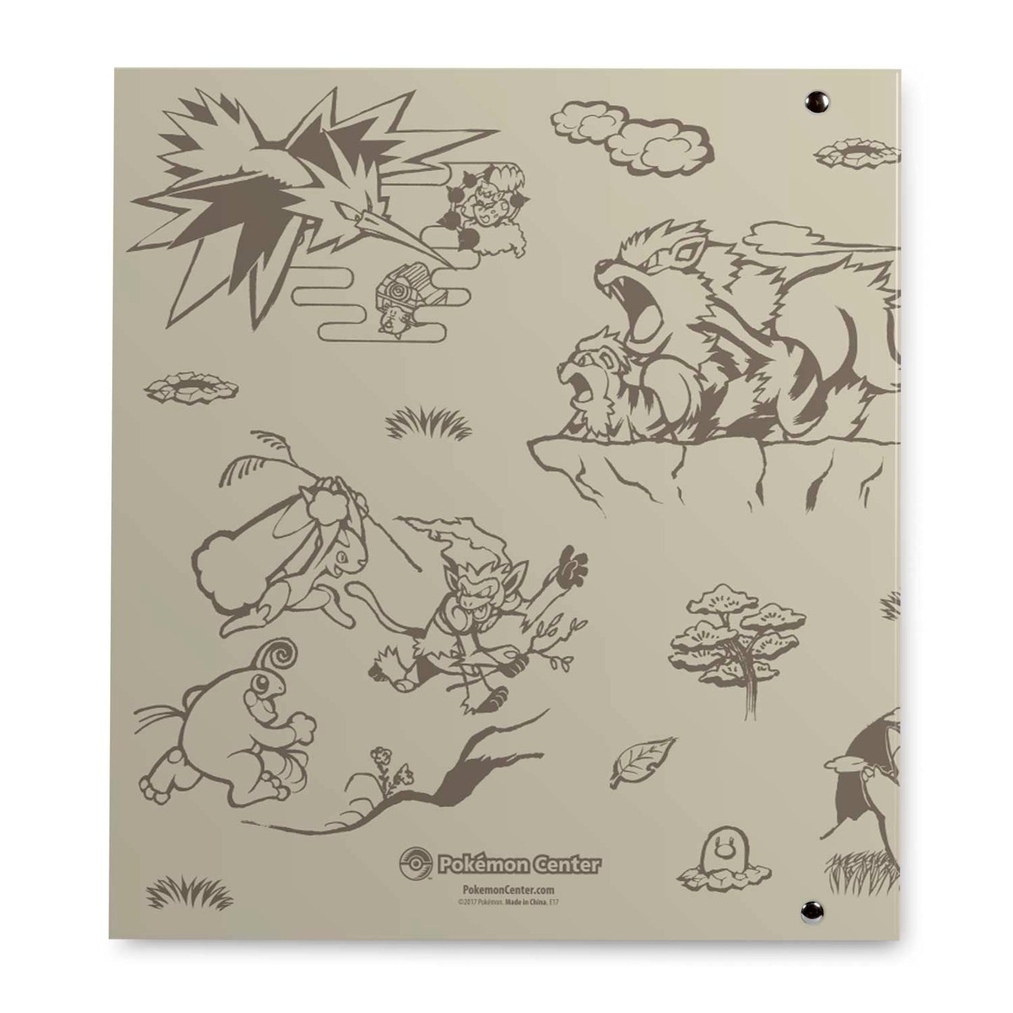 D-Ring Binder - Pikachu (Scroll Painting Style)