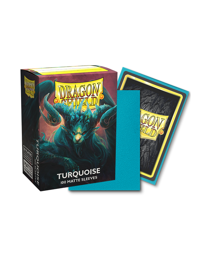 Dragon Shield: Standard 100ct Art Sleeves - Turquoise (Matte)