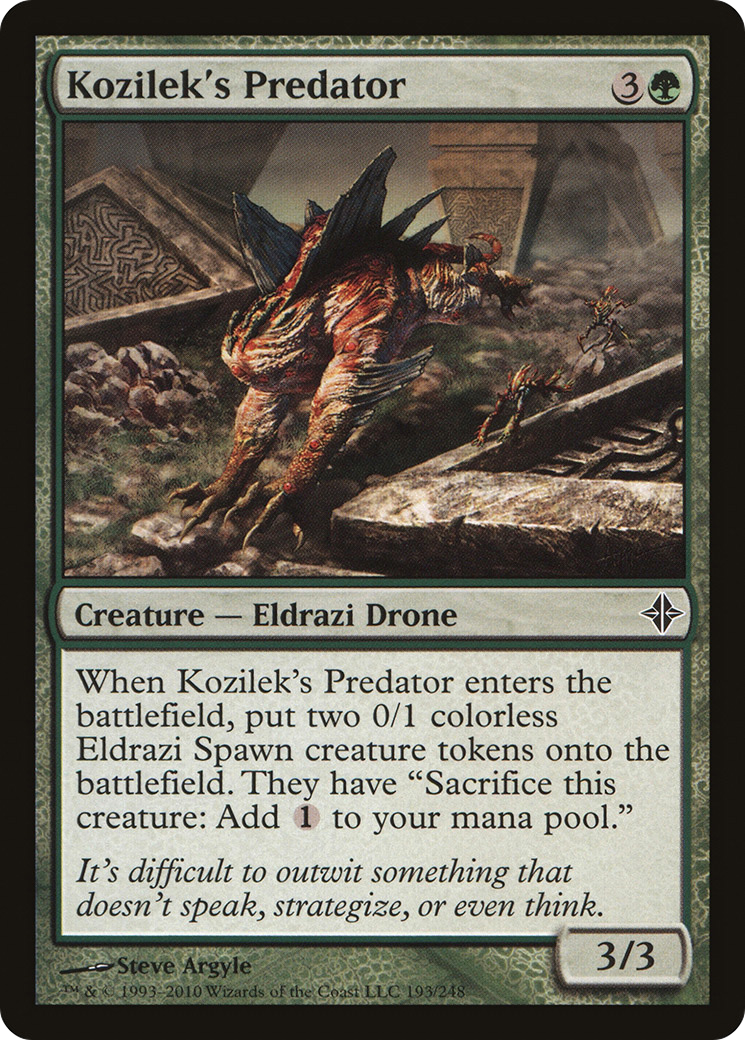 Kozilek's Predator (ROE-193) - Rise of the Eldrazi