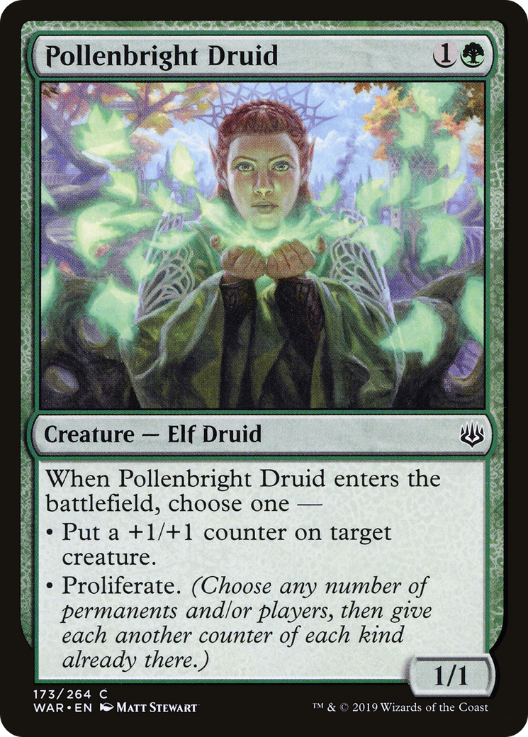 Pollenbright Druid (WAR-173) - War of the Spark