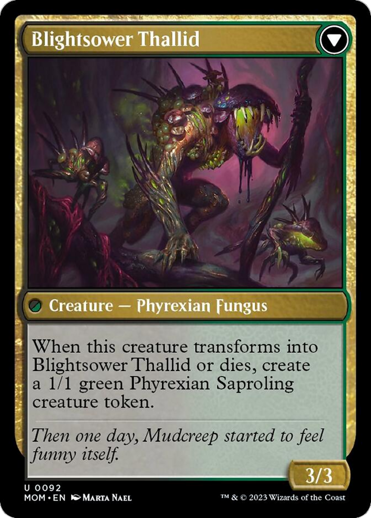 Blightreaper Thallid // Blightsower Thallid (MOM-092) - March of the Machine Foil