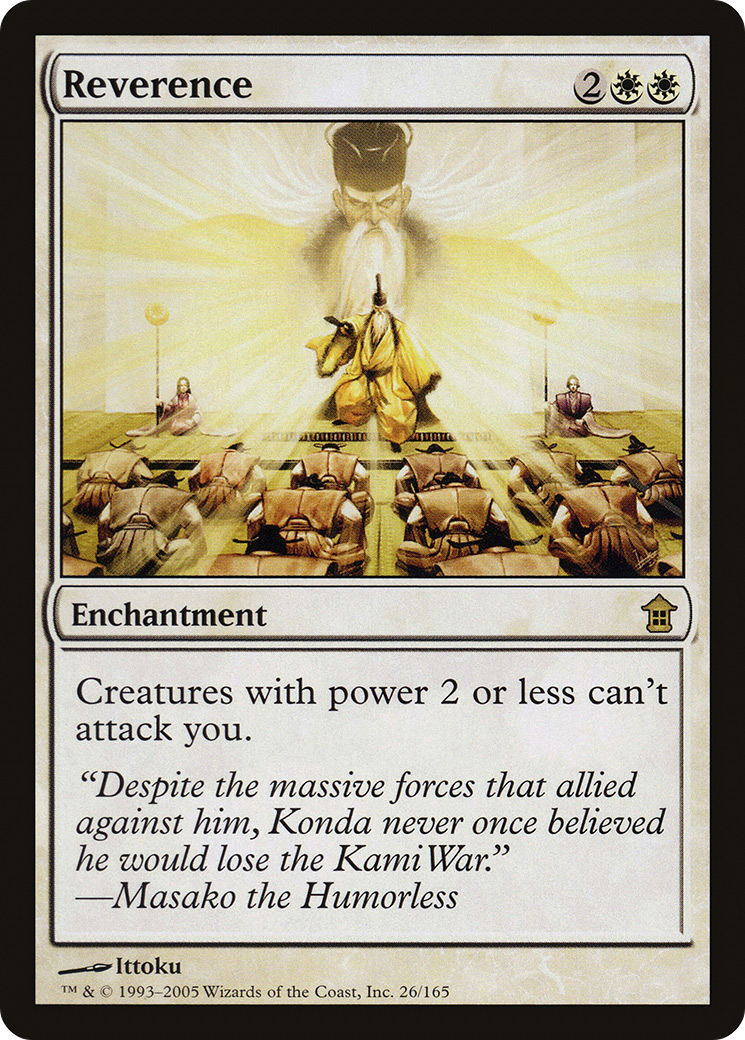 Reverence (SOK-026) - Saviors of Kamigawa