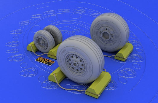 Eduard 632006 1/32 Aircraft- F4J/S Wheels (Resin)