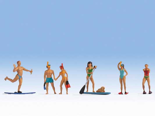 Noch 15854 HO Scale Water Sports -- pkg(6) - Golden Apple Comics