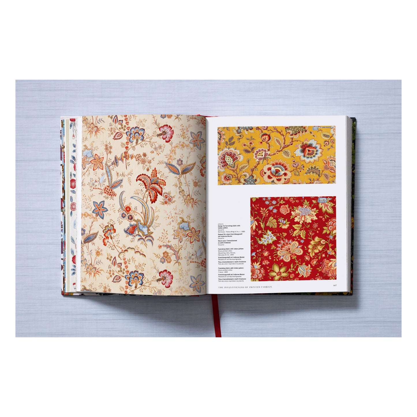 Printed Fabrics. From the 16th century until today (German, French, English)