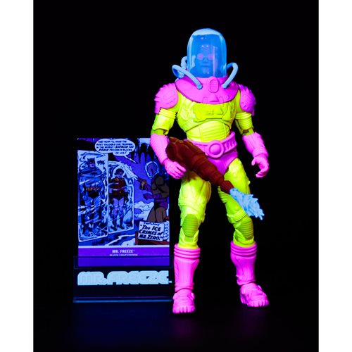 DC Multiverse Mr. Freeze Black Light Gold Label 7-Inch Scale Action Figure - Entertainment Earth Exclusive