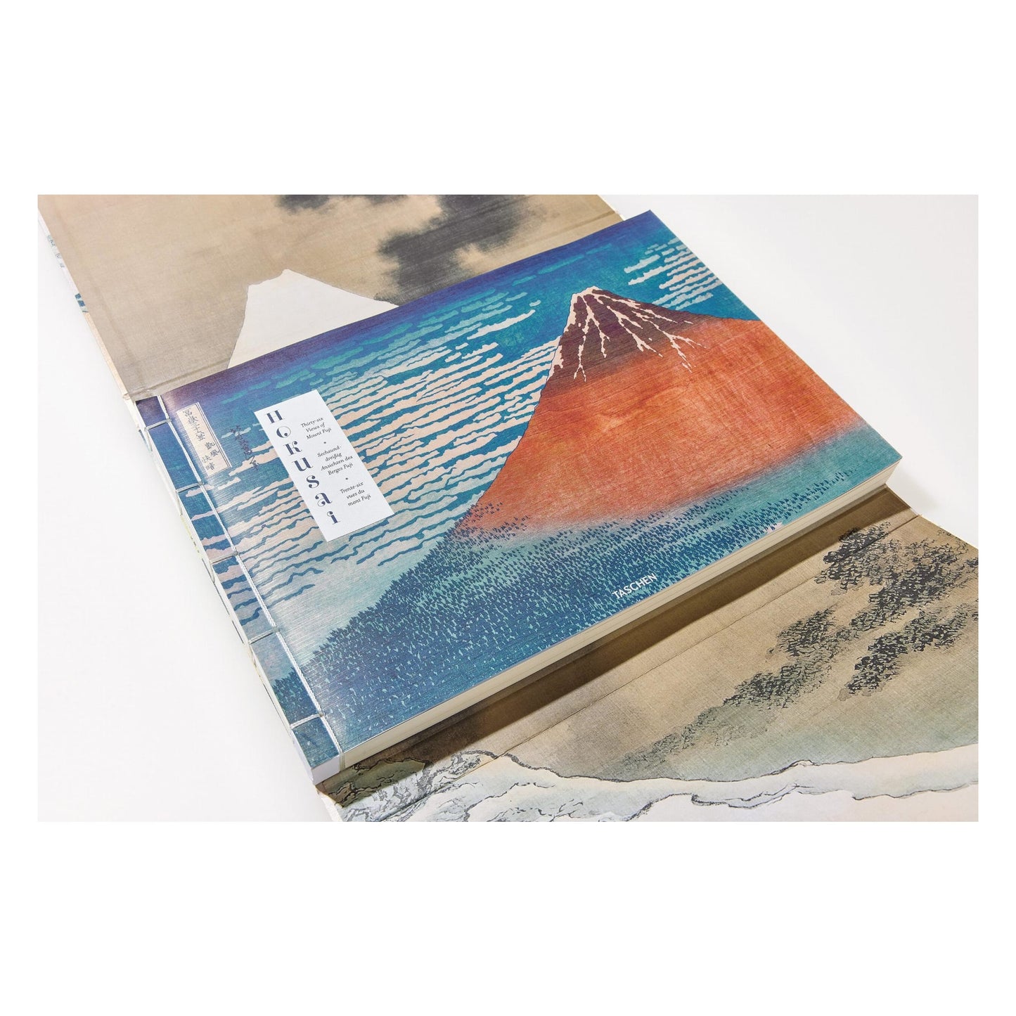 Hokusai. Thirty-six Views of Mount Fuji (German, French, English)
