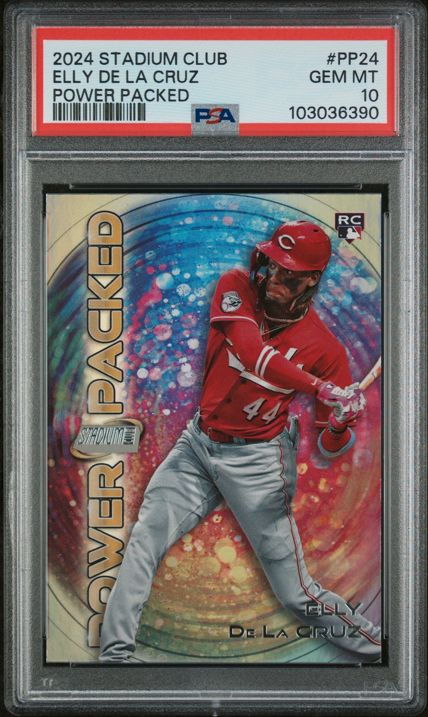 Graded 2024 Topps Stadium Club Elly De La Cruz #PP24 Power Packed Rookie RC Baseball Card PSA 10 Gem Mint - Golden Apple Comics