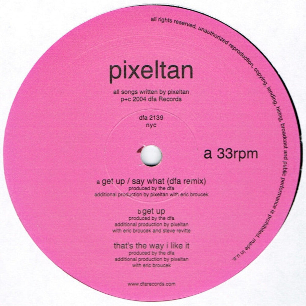 Pixeltan - Get Up / Say What [LP]