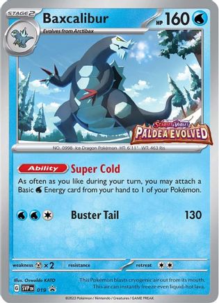 Baxcalibur 019 - SV Scarlet & Violet Promo Cards - Holofoil