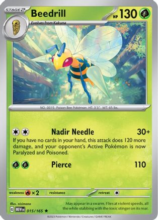 Beedrill 015/165 - SV Scarlet & Violet 151 Holofoil