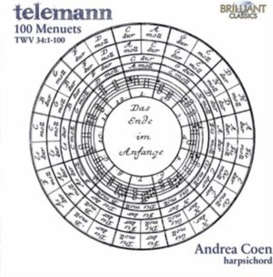 Andrea Coen - Telemann: 100 Menuets Twv 34:1-100 - CD
